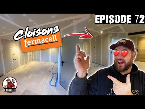 🦇 Rénovation d'une maison abandonnée - EP72 - Cloisons en Fermacell.