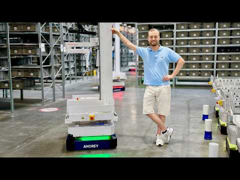 Inside a warehouse run by AI robots
