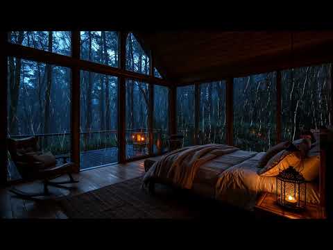 Fall Asleep Naturally 🌧️ No Ads, Cozy Rain on Window for Fast Sleep and Mental Calm