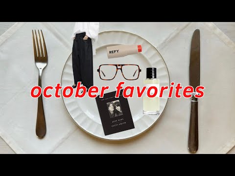 my october favorites (skincare, fashion, books and interior)