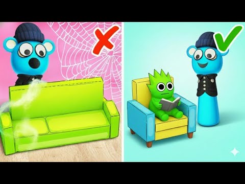 OMG! 😱 Save Us from Zombie Sprunkis 🧟✨ Building a DIY Hospital to Survive! 🏥🔥