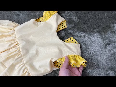The best way to sew a lining for girls' dress.