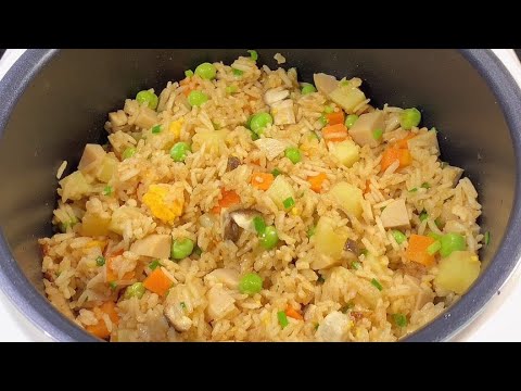 电饭煲懒人焖饭，连菜都不用炒了，我家三天两头做一次，营养美味【阿灿美食记】