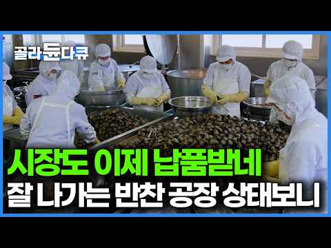 여러 팩 묶어 사는 게 해 먹는 것보다 싸다 시장까지 납품하는 반찬공장 공급처 따라가봤더니｜한국기행｜#골라듄다큐