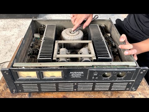 Restoration professional power amplifier HUSHAN // Restore life from the ruins