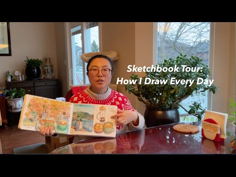 Watercolor Sketchbook Tour: Spring to Summer 2024 🎨 Pen and Watercolor Art Journal
