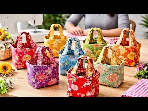 Idea for sewing cute multifunction boxy storage 💖 Super Easy to Sew, Even a beginner can do it