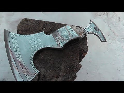 ПОДАРОЧНЫЙ ТОПОР из старого мясного топора. Часть 2