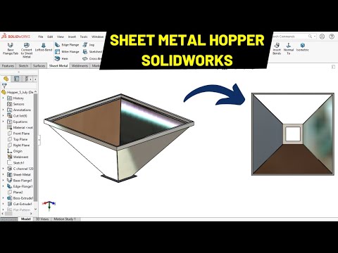 Sheet Metal Hopper in SOLIDWORKS | Robo CAD