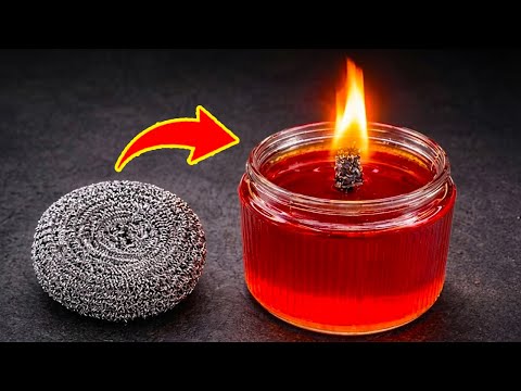 No Power, No Gas! DIY Infinite Candle Wick – Free Energy That Burns Forever at Home 🔥