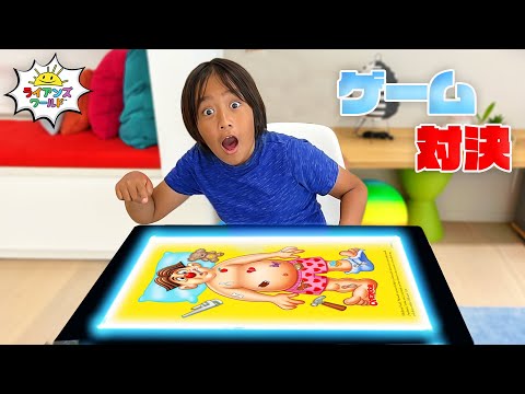 Ryan tries out the gaming table!