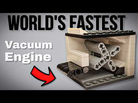 Fastest 12,000 RPM Lego Vacuum Engine | World record!!!