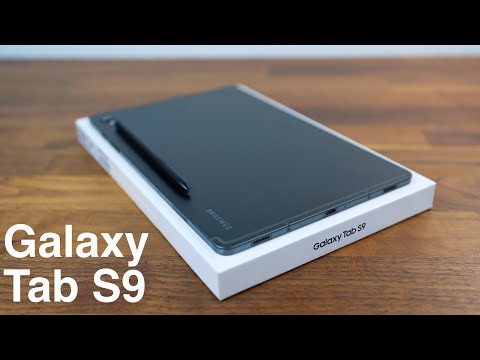 Samsung Galaxy Tab S9 Unboxing with Book Cover Keyboard