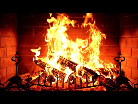 🔥 Fireplace 4K UHD! Fireplace with Crackling Fire Sounds. Fireplace Ambience
