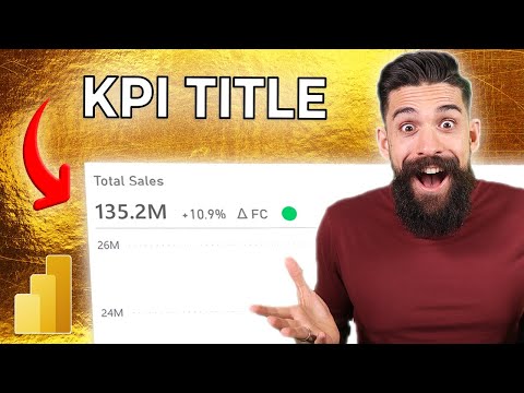 SUPERCHARGE VISUALS in Power BI | Add KPIs to Titles