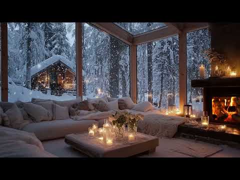 ❄️ Snowy Window Piano | 3 Hours Soft Piano in Cozy Room for Peace Rest Study Work Meditation Sleep