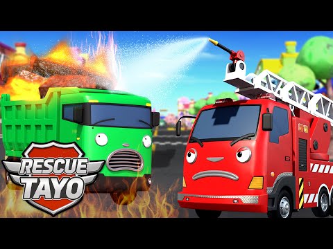 Red Rescue Team to the FIRE! 🚒🔥 Firefighting Stories Compilation | Tayo Rescue Team