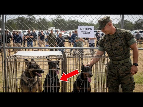 All of Them” — U.S. Marine Rescues 3 Dogs From Auction