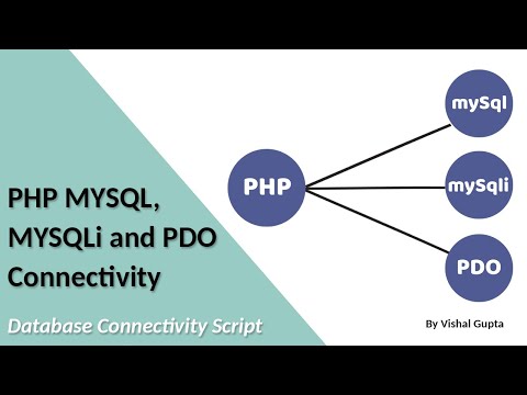 PHP MYSQL, MYSQLi and PDO Connectivity