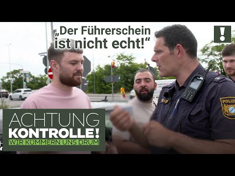 "Das ist nicht mein Problem!" Fahrer mit fake Führerschein unterwegs! | Achtung Kontrolle