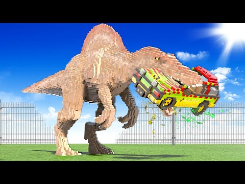 DINOSAURS DESTROY JURASSIC PARK! (Teardown)