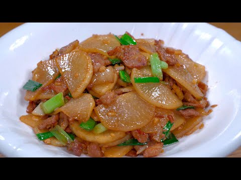 炒萝卜切忌不要直接下锅炒，教你一招，酱香浓郁，脆嫩爽口，好吃下饭又解馋，上桌秒光盘#like #cooking #delicious