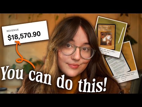 How to start selling DIGITAL PRODUCTS! (& why it changed my life 👀)