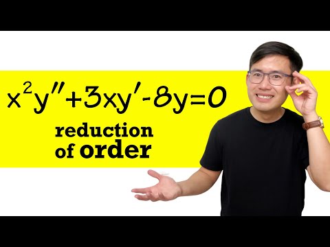 Reduction of orders, 2nd order differential equations with variable coefficients