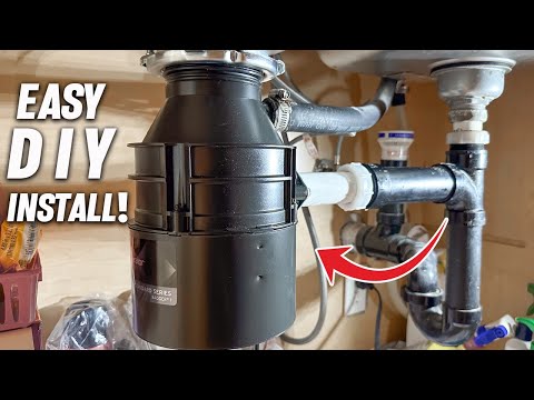 How To Install A Garbage Disposal For The First Time! InSinkErator Badger Universal Series! DIY