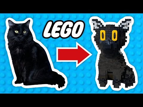 I Made My Cat Out of Lego (Life-sized!)
