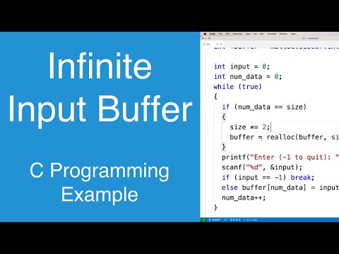 Infinite Input Buffer | C Programming Example