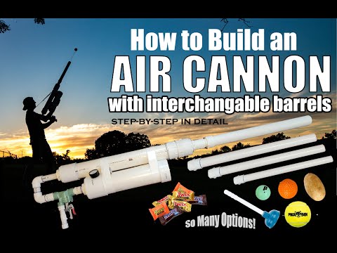 Air Cannon DIY Build (Launch ANYTHING with Interchangeable Barrels!!)