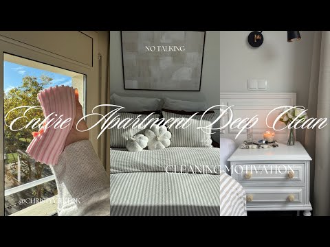 CLEAN WITH ME ✨🤎COZY FALL ENTIRE APARTMENT DEEP CLEAN & ORGANIZATION 🤎☁️🍂*asmr*