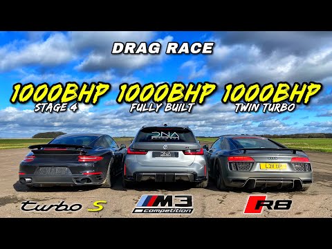 STREET SAVAGES.. 1000HP M3 TOURING v 1000HP TURBO S v 1000HP R8