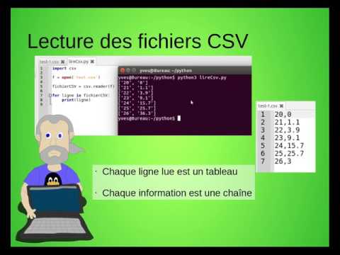 Traitement des fichiers CSV en langage Python
