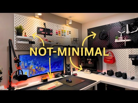 MY NOT SO MINIMAL DESK SETUP FOR 2025!