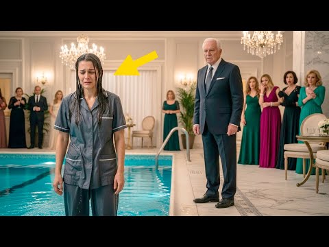 Une mère solo concierge fut poussée dans la piscine, tous rirent—jusqu’à l’arrivée d’un milliardaire