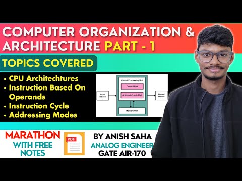 🔥 COA (Computer Organization & Architecture) For GATE & Placements | Part - 1 | One Shot