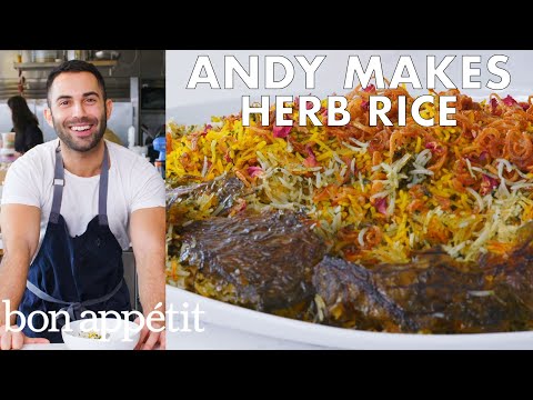Andy Makes Herb Rice with Scallions and Saffron | From the Test Kitchen | Bon Appétit