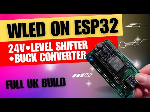 WLED build. With level shifter, buck converter & 24v FCOB LEDs (UK)