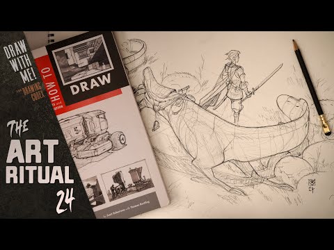 Art Ritual 24: Let's Sketch Fantasy Creatures &amp; Talk Technical Perspective
