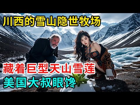 川西的雪山深处，有座隐世牧场，藏族小美女决定去到冰川附近，寻找传说中的天山雪莲 #历史 #纪录片 #人文 #故事 #绿野中国