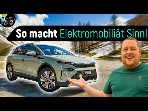 The perfect mix between ID.3 and Enyaq? 85 - 600km across the Alps with the Skoda ELROQ!