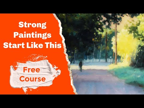 Top Painting Tips to Simplify Shapes (Free Painting Course) 🎨🌲