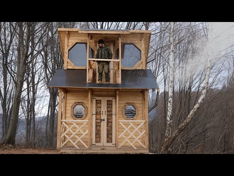 Man Built a House Far in the Mountains in 60 Days