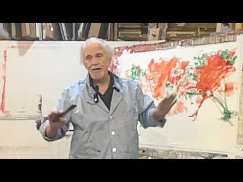 Frank O'Cain  Painting with oil medium, egg yolk and tubed watercolor when traveling. Aug 6 2024