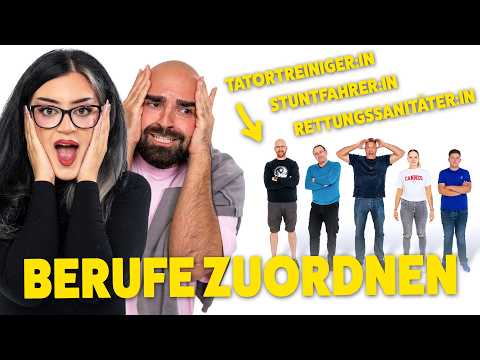Tatortreiniger…?! 😳 Berufe zuordnen mit Parshad & Xhem!