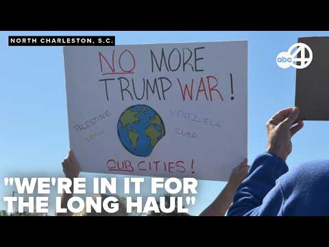 7,000 protest Trump in 'No Kings’ rally along Dorchester Road