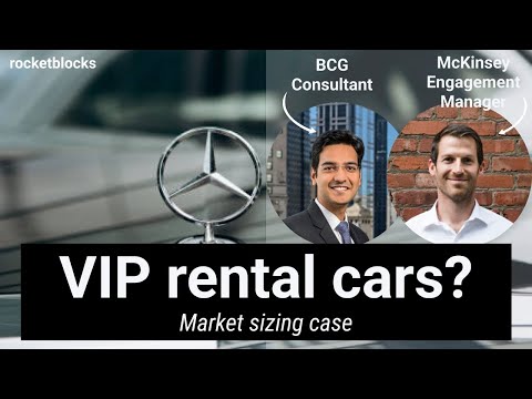 Market sizing case interview: airport rental (w/ McKinsey Engagement Manager & BCG Consultant)