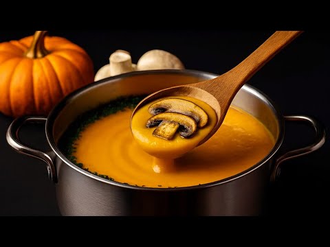 Diese Kürbissuppe mit Pilzen ist Balsam für den Magen! Ein Rezept meiner Großmutter!